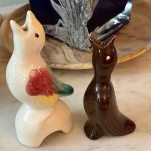 Vintage Ceramic Pie Birds Figurines - 2